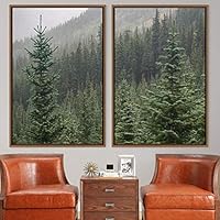 2 Piece Framed Canvas Wall Art Greenlands Canvas Prints Home Artwork Decoration for Living Room,Bedroom - 16