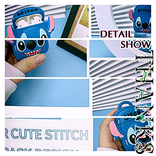 Cases For Airpod 2&1 Case, Cute 3D Funny Stitch Airpods 1St 2Nd Case, Soft Silicone Portable Cover, Fashion Cool Fun Animal Air Pods Shell Cases For Girls Women Boys Kids Teen #TOP5