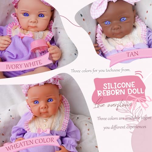 Muñeca Reborn de Silicona Realista de 20 pulgadas miniatura 5