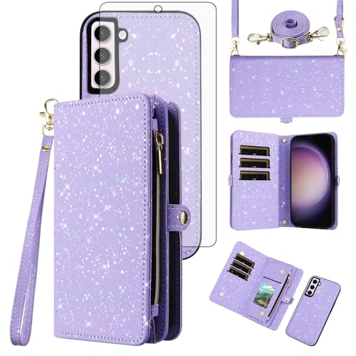 Coque Samsung S23 5G zippée pour ranger cartes et monnaie en sécurité