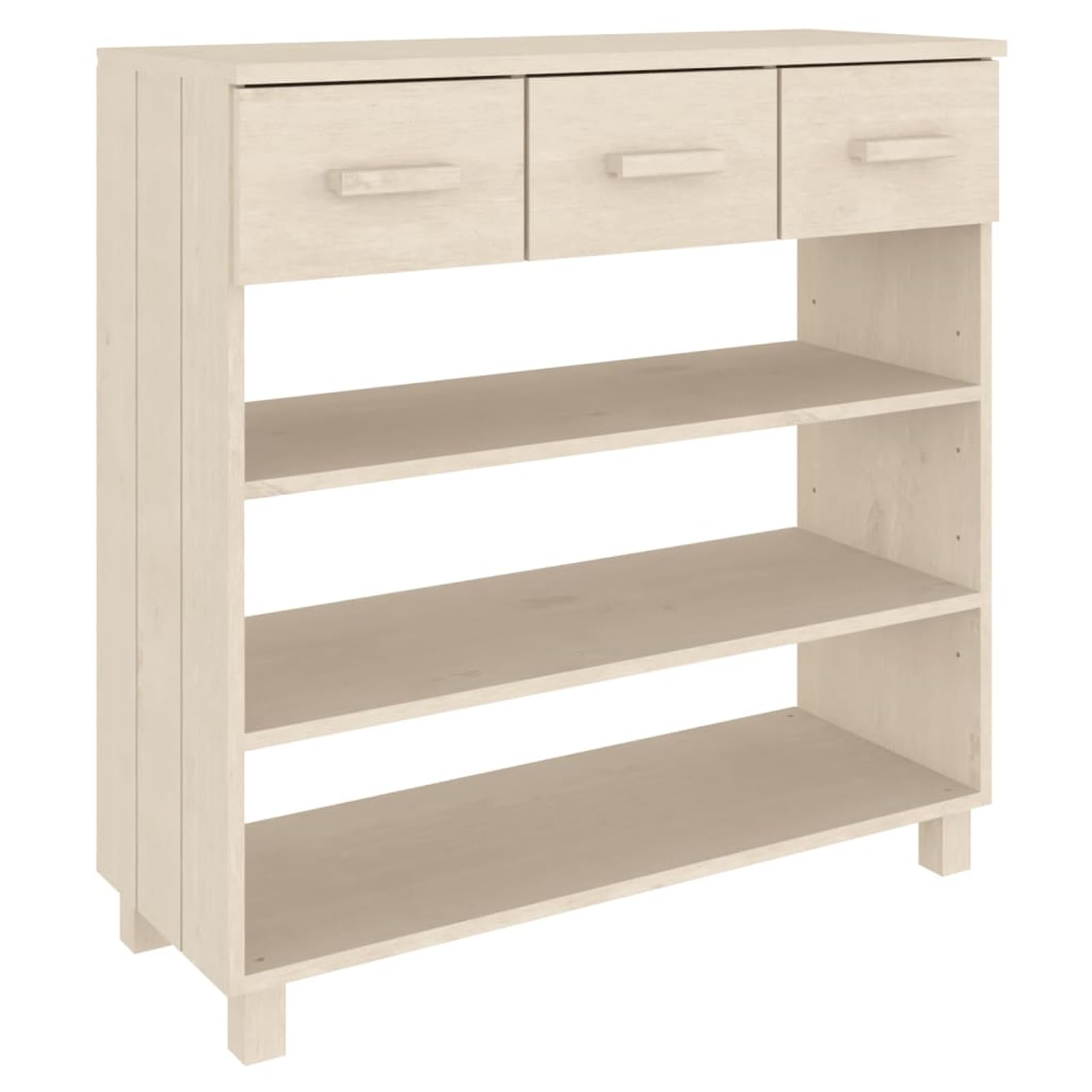 Homgoday Mesa Consola HAMAR Madera Maciza Pino marrón Miel 90x35x90 cm Mesas auxiliares de salón,Mesa Consola Recibidor Mueble de Entrada Estrecha Clásica