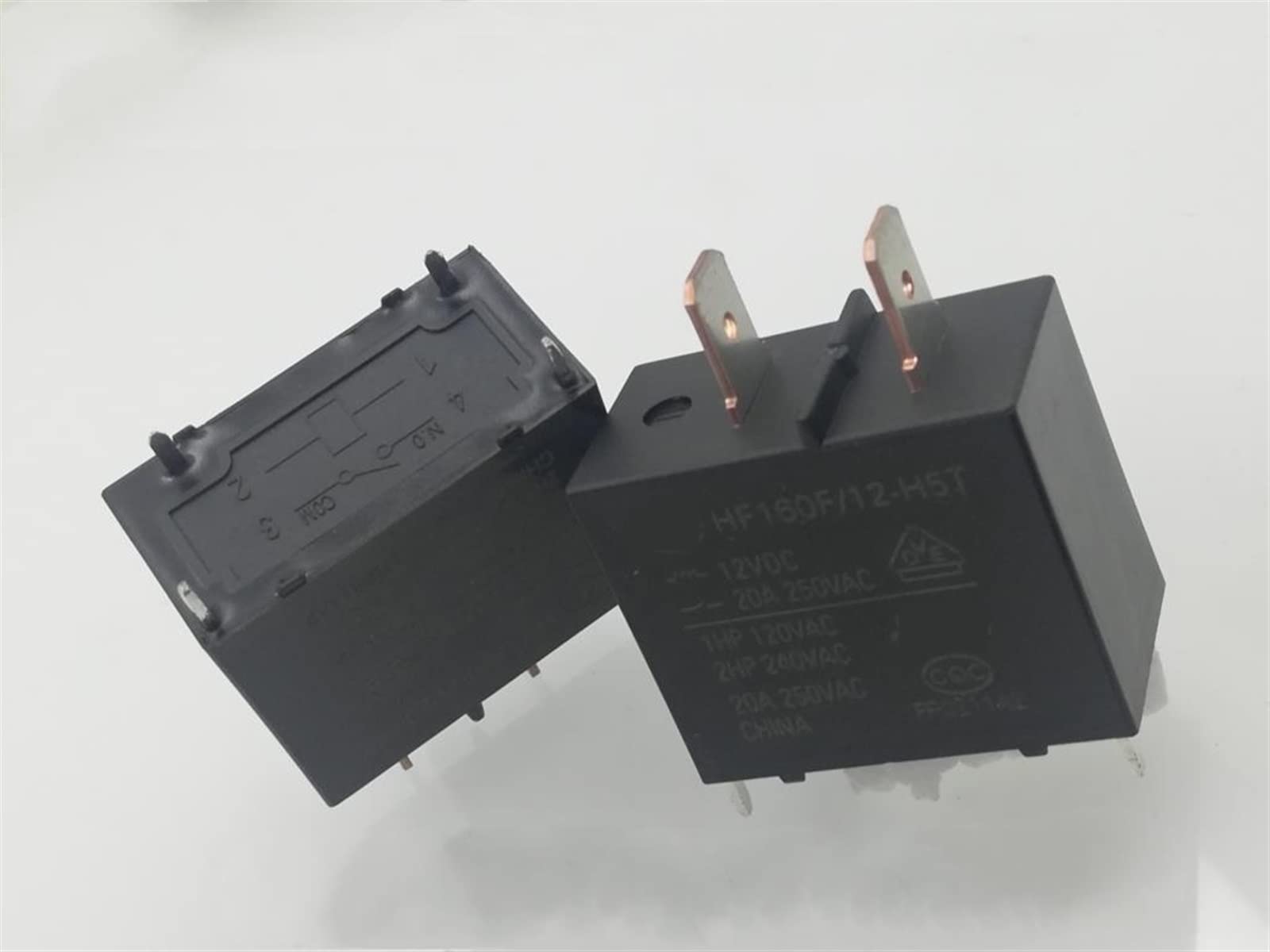 Relais HF160F/12-H5T MESKEL 12V 4 broches lot de 5 pièces pour circuit