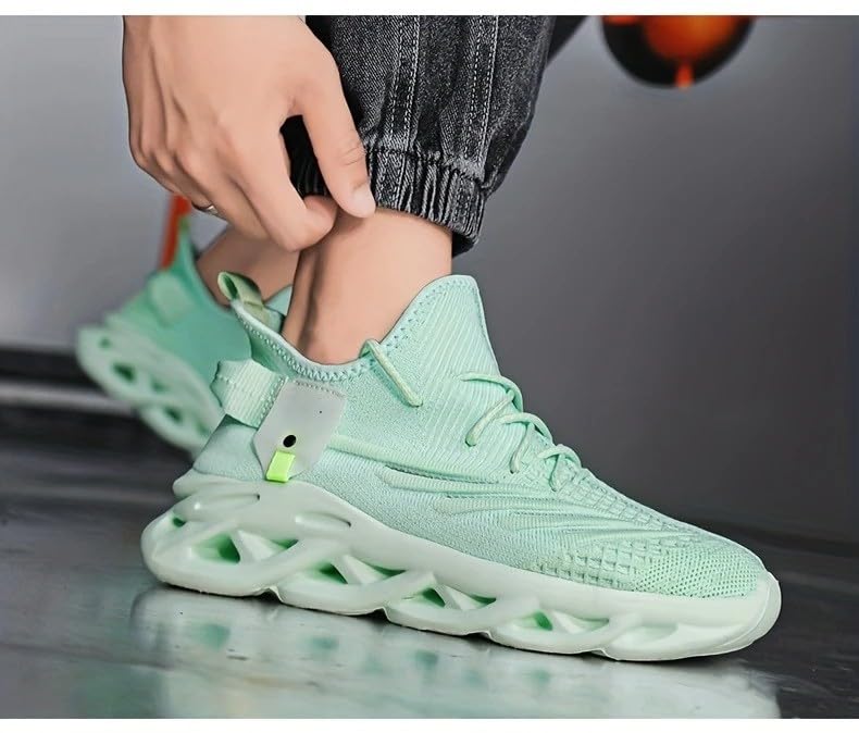 Image of Cruiser Sneaker for Men | Lightweight & Stylish | Breathable Mesh Lace-Up Shoes | Casual Wear, Gym, & Street Style (2644)