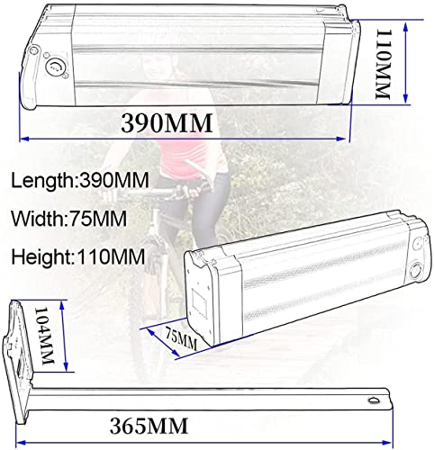 SSCYHT Batteria per Bici elettrica 36V 15Ah / 12Ah...