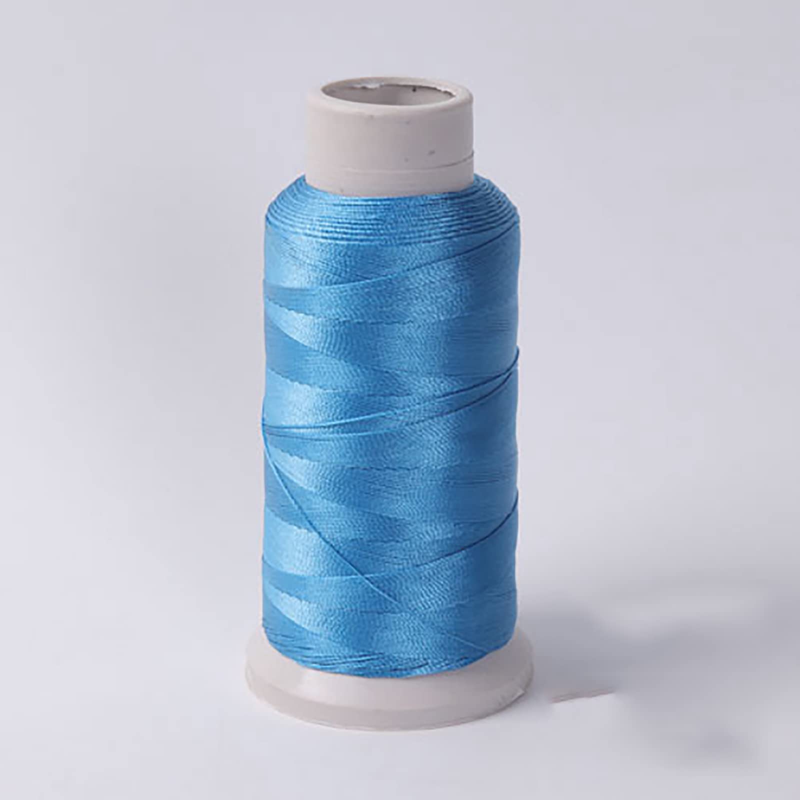 Cordon de fil en nylon bleu ciel anti-effilochage pour réussir l'enfilage de perles fines