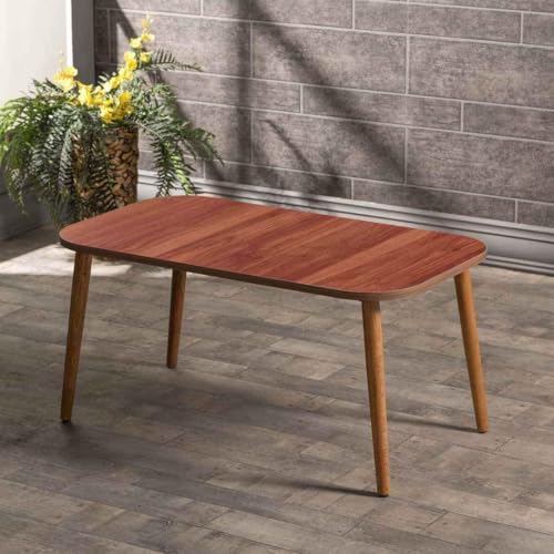 Image of Shoppee Fold-able Rectangal Shaped Side Table /Tea Coffee Breakfast Laptop Table (Brown)