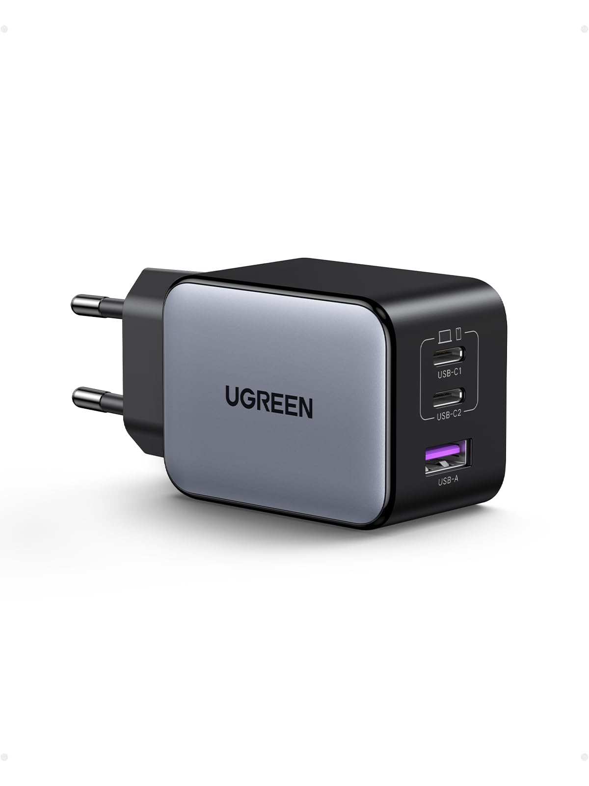 UGREEN Nexode X 65W USB-C Ladegerät Mini PD Netzteil 3-Port GaN Charger Kompaktes Schnellladegerät PPS 45W Kompatibel Mit MacBook Air M2, iPhone 17 Pro Max, Galaxy S25 Ultra, Vision Pro