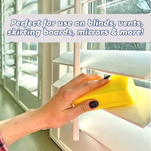 Scrub Daddy Damp Duster, Magical Dust Cleaning Sponge, Dusters for Cleaning, Venetian & Wooden Blinds Cleaner, Vents, Radiator, Skirting Boards, Mirrors, Dust Brush Tools, Home Gadgets, Light Pink - Image 6