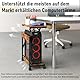 Tcatec Computer Tower Ständer Höhenverstellbarer CPU Ständer, CPU Halter PC Halterung Druckerständer unter Schreibtisch, 2 Schicht Computer Ständer Drucker Cart