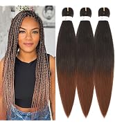 Braiding Hair Pre Stretched 24 Inch Ombre Professional Braiding Hair Soft Yaki Texture, Itch Free...