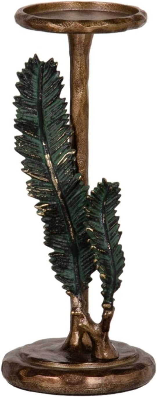 Candle Holder 11 x 11 x 27.5 cm Metal Copper