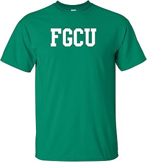 FGCU Flordia Gulf Coast University Eagles Basic Block, Team Color T Shirt, College, University