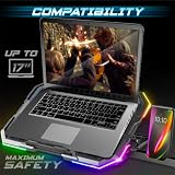 SPIRIT OF GAMER, chłodnica do laptopa 10-17", 6 cichych wentylatorów, kompatybilna z PS5, PS4, Xbox i PC, podświetlona płyta chłodząca RGB