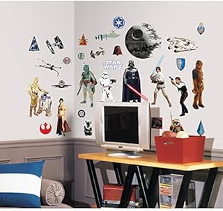RoomMates RMK1586SCS Star Wars Classic Wall Decal, Multi-Coloured, L X 50 cm W, Set of 31 Pieces