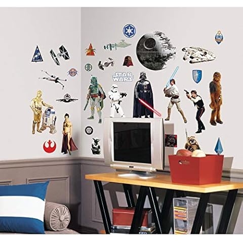 RoomMates RMK1586SCS Star Wars Classic Wall Decal, Multi-Coloured, L X 50 cm W, Set of 31 Pieces Cover