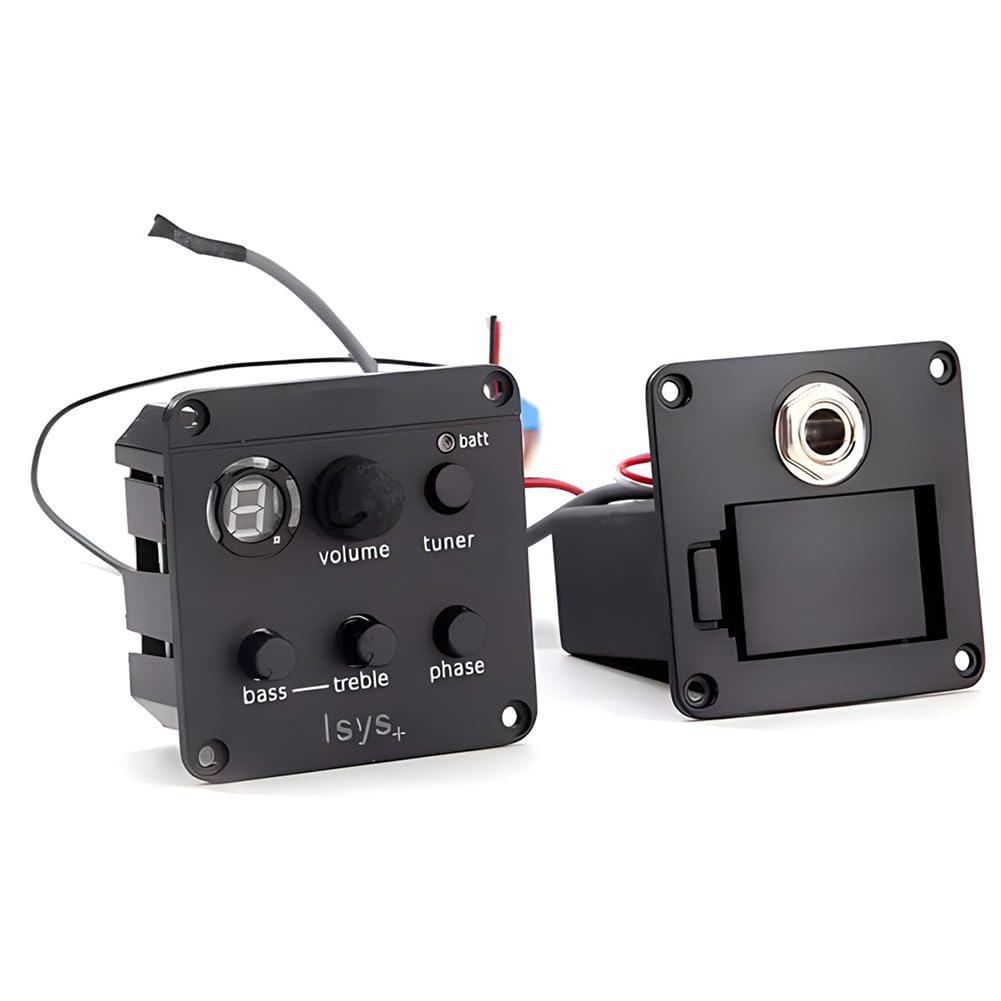 Pickup per chitarra acustica Sistema di preamplificazione a bordo Piezo Pickup Mic Blend Preamp Chitarra Acustica Classica Sintonizzatore EQ Pickup Piezo per ISYS+ Accessori