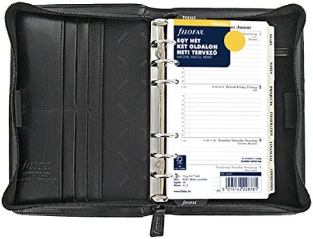 Filofax Personal Metropol Zip Black
