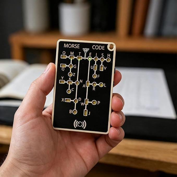 Morse Code Trainer Card Pro : outil d'apprentissage de télégraphe de poche - 2
