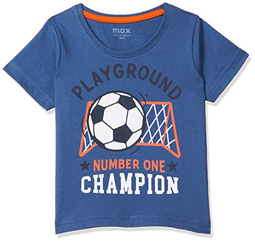 Image of Max Boys Printed Crew Neck T-Shirt