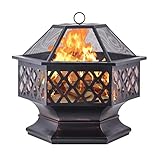 Photo Gallery noaled braciere da esterno braciere esagonale, braciere da esterno per riscaldamento, caminetto da giardino e cortile, con coperchio, 62 cm 62 cm 42 cm Photo Gallery noaled braciere da esterno braciere esagonale, braciere da esterno per riscaldamento, caminetto da giardino e cortile, con coperchio, 62 cm 62 cm 42 cm