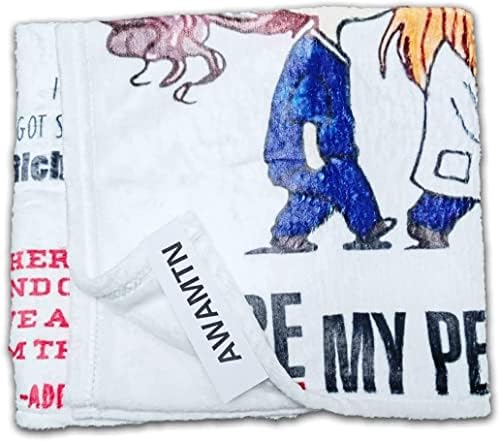 AWAMTN Grey's Anatomy printed soft wool blanket, mattress, sofa, travel car seat, warm blanket for home decoration