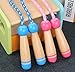 Jump Rope for Kids, 7 Feet Wooden Handle Jumping Ropes, Adjustable Skipping Rope for Boys and Girls Fitness Exercise Outdoor Activity