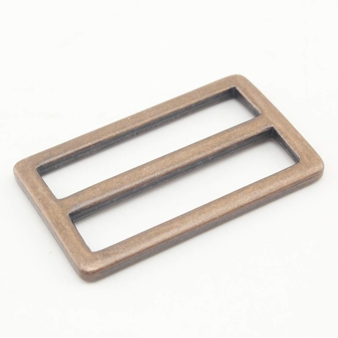 Adjuster Sliders 1 1/2" / 38mm zinc alloying for buckle straps bags belt purse hardware making,bag replacement Red bronze U226
