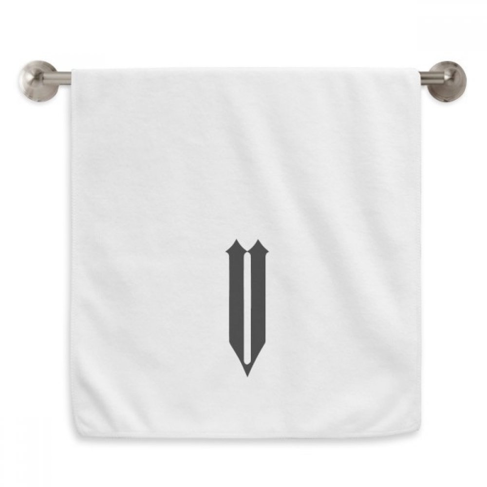 Serviettes moelleuses chiffres romains 13x29 pouces essuie-mains blanc coton absorbant