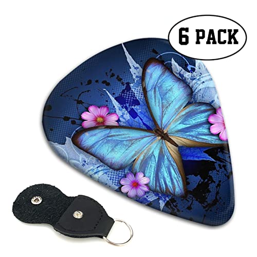 ASDTEHCY Lot de 6 médiators en celluloïd, beaux médiators papillon pour guitares acoustiques, électriques, basses ou… - Les Beatles, Paul McCartney, John Lennon, RIngo Starr, George Harrison ASDTEHCY Lot de 6 médiators en celluloïd, beaux médiators papillon pour guitares acoustiques, électriques, basses ou… – Image 5
