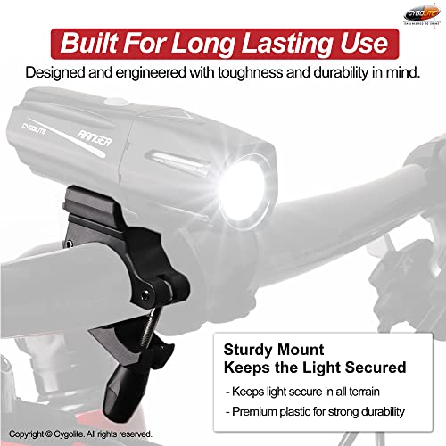 Cygolite 22 To 32Mm Handlebar Mount For All Ranger, Metro, And Streak Series Bicycle Lights – Designed For 22 To 32Mm Diameter Bicycle Handlebars – Genuine Cygolite Mount #TOP2