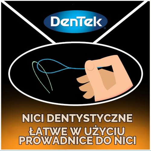 DenTek Nawlekacze nici dentystycznej | do aparatów ortodontycznych, mostów i implantów | 50 sztuk (6 szt.)