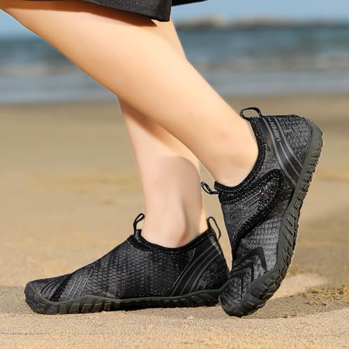 Image of UBFEN Kids Water Shoes for Boys Girls Quick-Dry Swim Aqua Socks | Lightweight, Barefoot-style, Perfect for Water parks, Beach, Pool, Kayak, Creek Hiking, Camping, Toddler, Little Kid, Big Kid