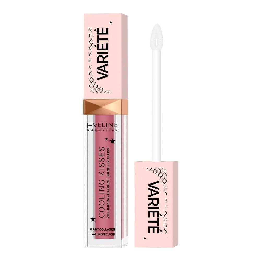 EVELINE COSMETICS Variété Volumizing Lip Gloss with Cooling Effect - No. 05 | Plumping & Hydrating Formula with Plant Collagen & Hyaluronic Acid | Available in 6 Colors