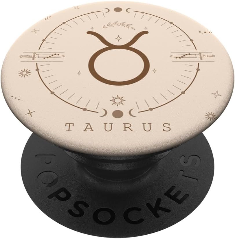 Astrological Stars Celestial Zodiac Sign Aesthetic Taurus PopSockets Adhesive PopGrip