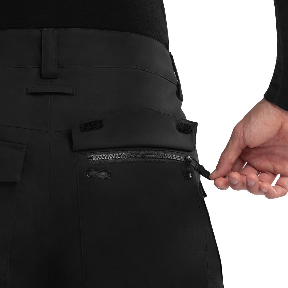 SIROKO Pantalón de Nieve Premium de esquí y Nieve SRX Nordic Negro
