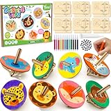 IDÉE CADEAU ANIMALIÈRE PARFAITE : Un cadeau idéal pour les filles et garçons de 4 à 9 ans – que ce soit pour des projets DIY, des activités familiales, des anniversaires, des projets scolaires ou la décoration de chambre. En peignant et en jouant avec ces toupies animales, les enfants développent leurs compétences artistiques tout en explorant la diversité du monde animal !