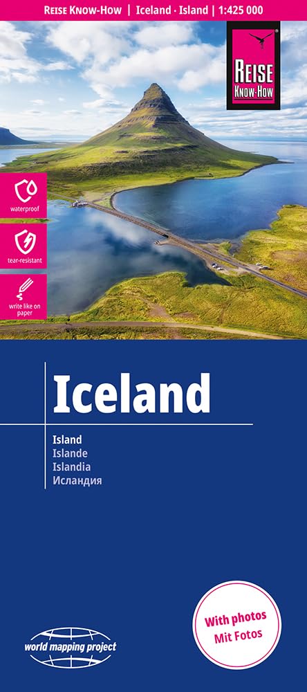 Reise Know-How Iceland Map (1:425.000): tear and water resistant (world mapping project): 1:425.000 scale