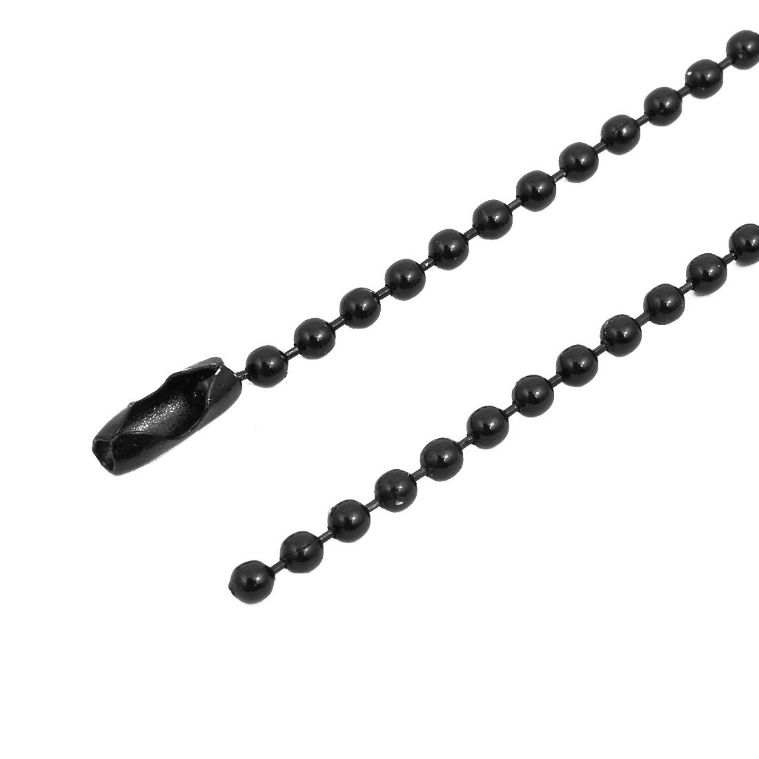 Aexit Black Stainless Lighting fixtures and controls Steel Bead Ball Chain Keychain 2.4mm Dia 28-Inch Long 5pcs