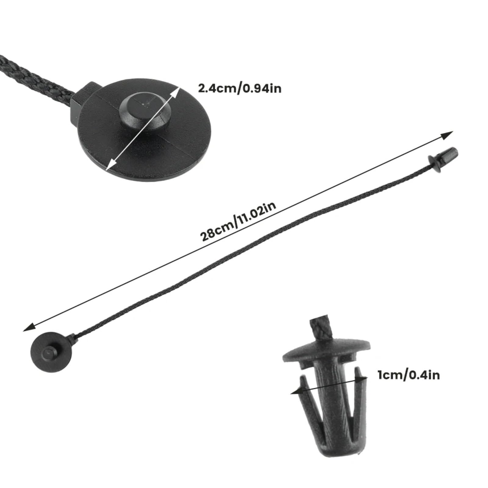 Trasera Maletero Cuerda Compatible con Ford para Focus MK3 Estantes Traseros Coche Cuerda para Colgar El Maletero Hebilla Correa De Sujeción Eslinga Escotilla Bandeja Cubierta Clips De Cuerda