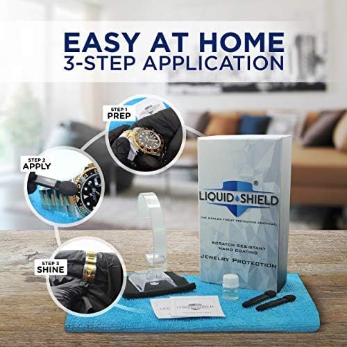 Miniatura 6 de Liquid Shield Jewelry Cleaner Solution Protective Nano Coating Gold Jewelry Cleaner for Rings, Necklaces, Watches Protects Against Scratches