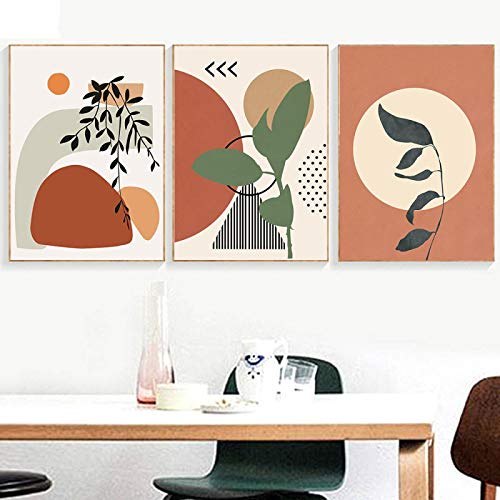 Affiche abstraite Boho pour salon moderne et chaleureux