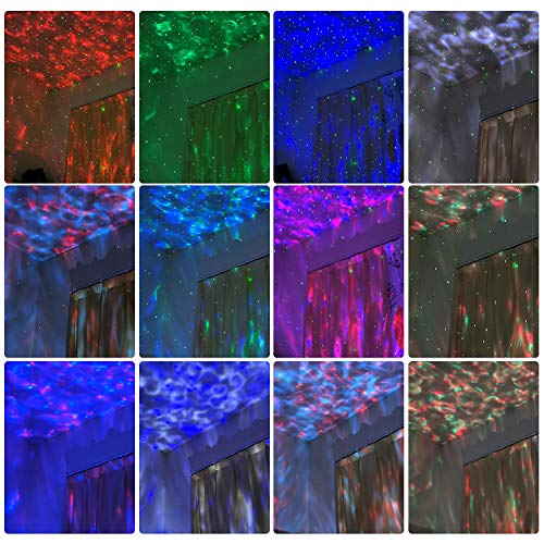Galaxy Projector, Star Projector Night Light With Voice Control, Timing Setting, 21 Lighting Effects, 3 In 1 Ocean Wave, Galaxy And Star Night Light Projector For Baby, Kids, Adults, Home Theatre #TOP2