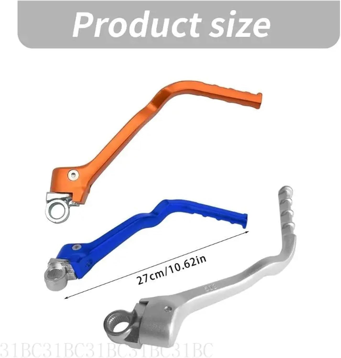 31BC High Reliability Kick Start Lever Easy Install Kick Starter Pedal Arm Galvanized Joint Kick Starter Lever 250SX250X(for Orange)