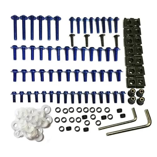 Tornillos para CBR250R y Hornet 600 kit de fijación de carenado anodizado azul