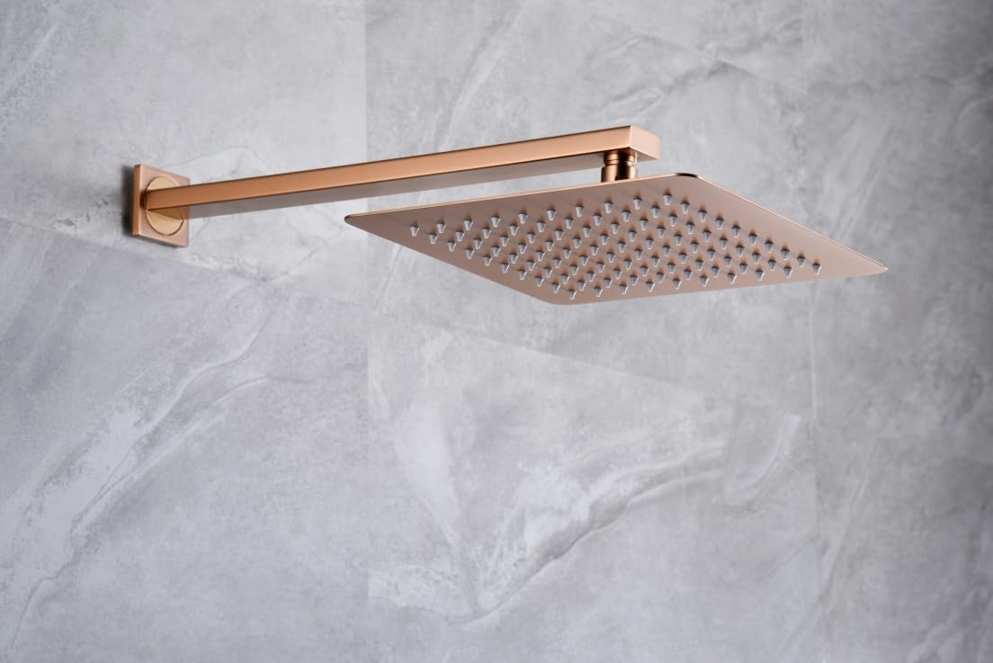 IMEX GPP048/ORC PISA Conjunto Ducha Monomando Empotrado Oro Rosa Cepillado