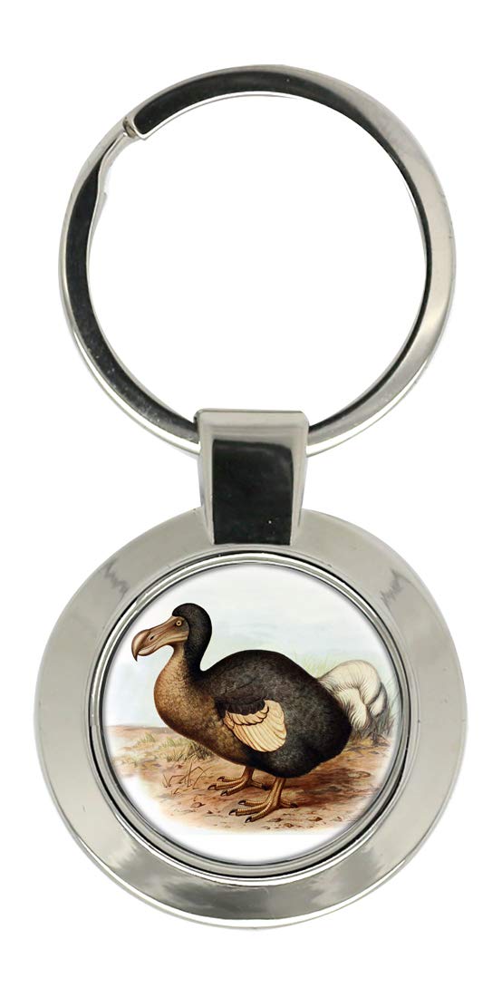 Giftshop Uk Unisex Silver Coloured Metal Dodo Key Ring