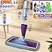 Spray Mop for Floor Cleaning with Washable Reusable Pads - Microfiber Wet Dry Mop with 800 ml Refillable Bottle,Dust Mops with Sprayer for Hardwood Laminate Vinyl Tile