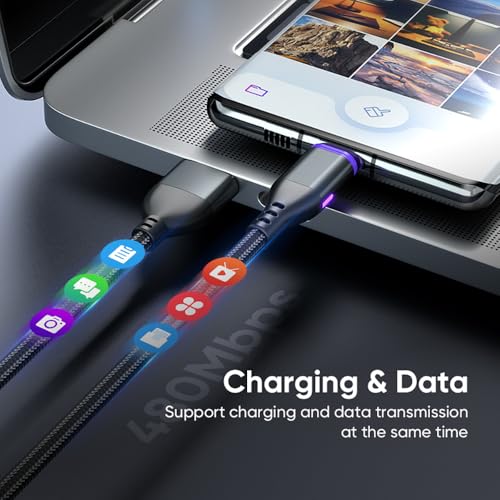 Adaptador micro USB magnético NESTELLE de 100W PD con carga rápida y datos para cables USBC 3