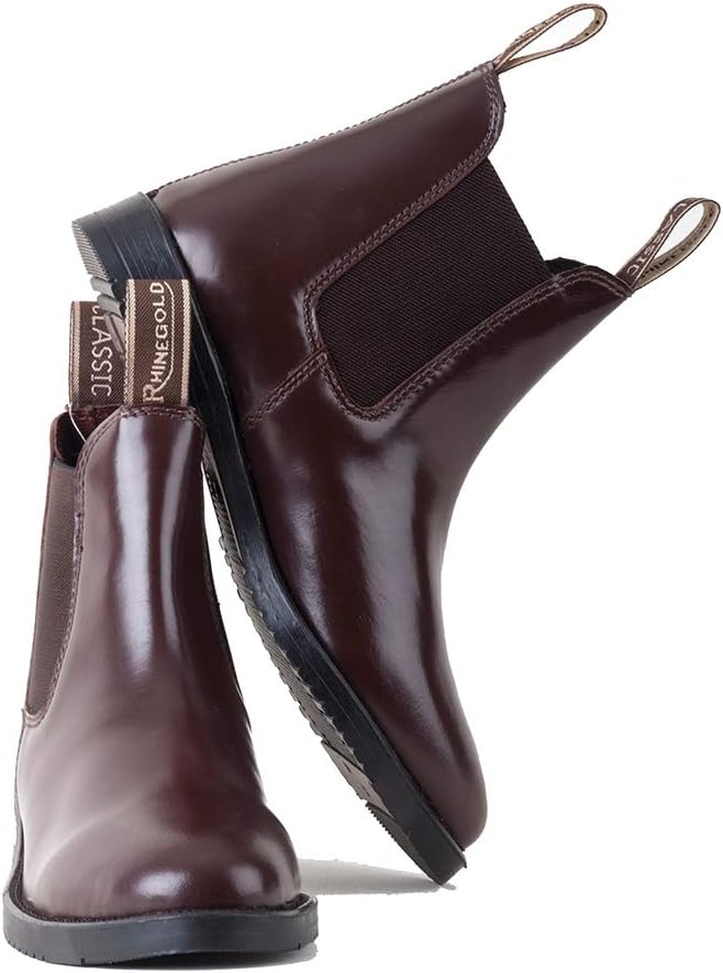 RhinegoldChildrens Classic Leather Jodhpur Boots