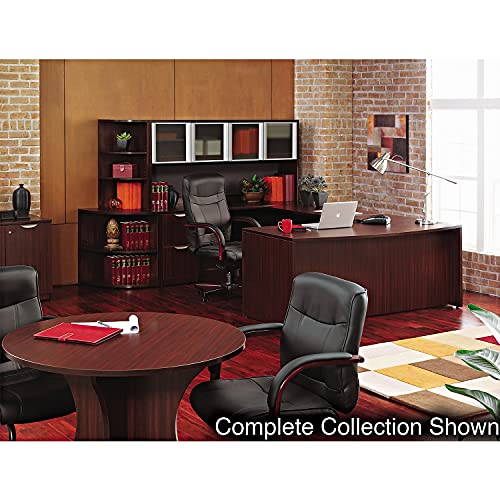 Alera Va353624My Valencia Series Reversible Return/Bridge Shell, 35W X 23 5/8D, Mahogany #TOP1